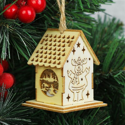 Декор с подсветкой "Смешной олень", МИНИ - фото 2029924