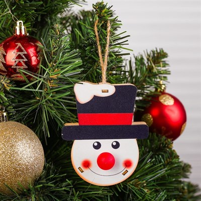 Декор с подсветкой «Снеговик» - фото 2029956