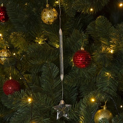 Игрушка светящаяся подвесная "Звездочка" на 1 трубке (батарейки в комплекте) 7х7 см - фото 2030011