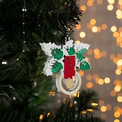 Подвеска световая "Свечка" (батарейки в комплекте), 8,5 см, 1 LED, RGB - фото 2030085