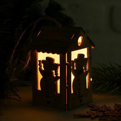 Декор с подсветкой "Снеговик" - фото 2030127