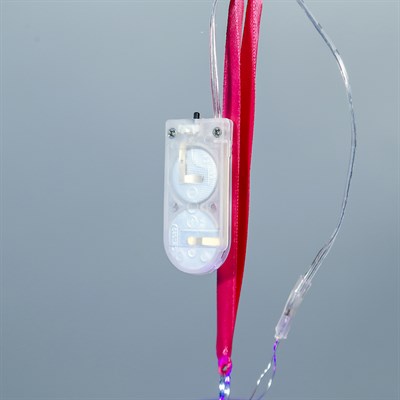 Ночник "Воздушный шар красный" от бат в компл 9,5х9,5х15 см - фото 2030130