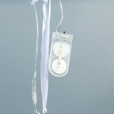 Ночник "Воздушный шар серебро" от бат в компл 9,5х9,5х15 см - фото 2030133