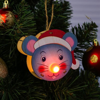 Декор с подсветкой «Мышка» - фото 2030147