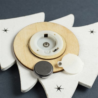 Подвеска световая "Елочка и снеговик", 15х14х2 см, 3 LED, бат(в комп) Т/БЕЛЫЙ - фото 2030194