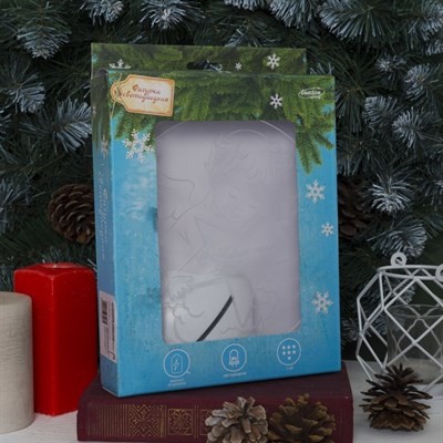 Подставка световая "Ангел", 22.5х19 см, 7 LED, SMD3528, 3хААА (не в компл.), БЕЛЫЙ - фото 2030244