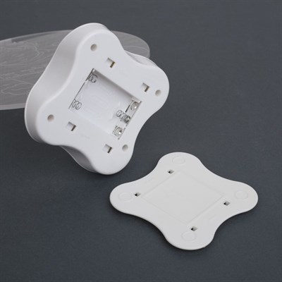 Подставка световая "Волшебного Нового Года!", 25.5х14 см, 7 LED, 3хААА (не в компл.), БЕЛЫЙ - фото 2030259