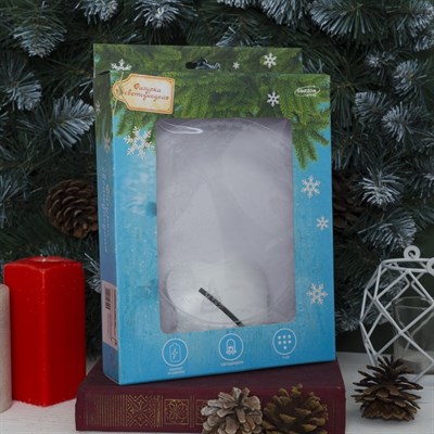 Подставка световая "Зимний пейзаж", 22.5х19 см, 7 LED, SMD3528, 3хААА (не в компл.), Т-БЕЛЫЙ - фото 2030307