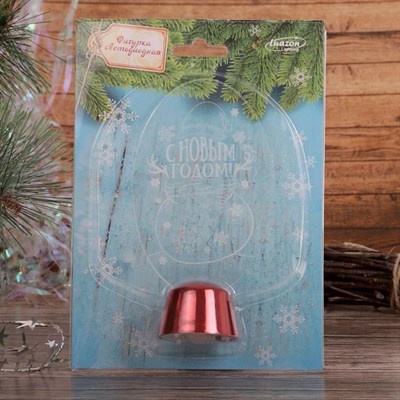 Подставка световая "Снеговик", 14.5х7.5 см, 1 LED, батарейки в комплекте, RGB микс - фото 2030331