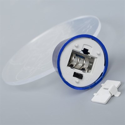 Подставка световая "Дед Мороз, Москва", 14.5х9 см, 1 LED, батарейки в комплекте, RGB микс - фото 2030344