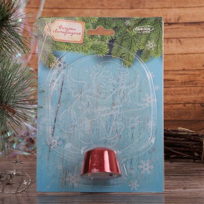 Подставка световая "Ангел", 13.5х11 см, 1 LED, батарейки в комплекте, RGB микс - фото 2030355