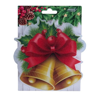 Световая картинка на прищепке "Колокольчик"(батарейки в комплекте), оптоволокно, 1 LED, RGB - фото 2030466