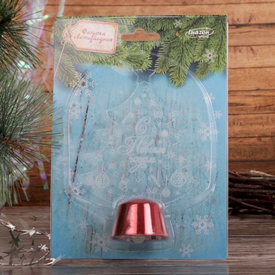 Подставка световая "Елочка с подарками", 14х9.5 см, 1 LED, батарейки в комплекте, RGB - фото 2030523