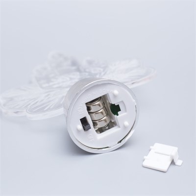 Подставка световая "Свечки", 14.5х10.5 см, 1 LED, батарейки в комплекте, RGB - фото 2030557