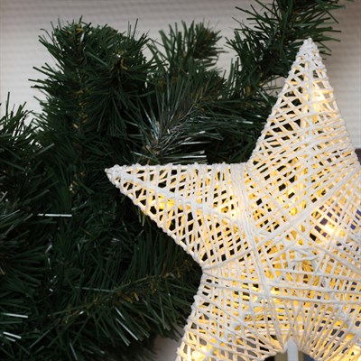 Фигура на подставке световая "Звезда плетеная", 22 х 22 см, 10 LED, 3хАА (не в компл.) - фото 2030579