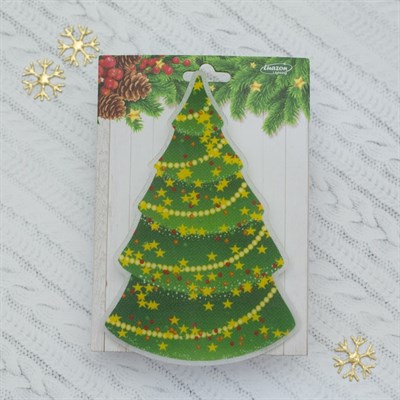 Световая картинка на прищепке "Елочка"(батарейки в комплекте), оптоволокно, 1 LED, RGB - фото 2030689