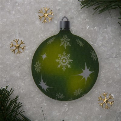 Световая картинка на прищепке "Елочный шар"(батарейки в комплекте), оптоволокно, 1 LED, RGB - фото 2030714