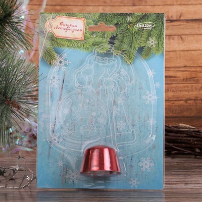 Подставка световая "Дед Мороз, Олень в шаре", 14.5х9 см, 1 LED, RGB микс - фото 2030780