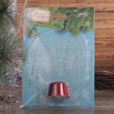 Подставка световая "Зимний пейзаж", 13.5х11 см, 1 LED, RGB микс - фото 2030813