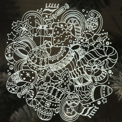 Рамка светящаяся, "Игрушки" 13,5 х 17 см, USB, 5V , 10 LED, БЕЛЫЙ - фото 2030822