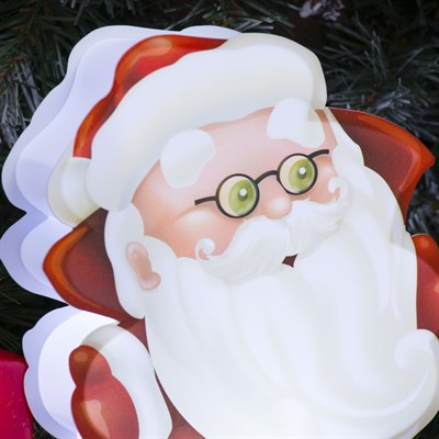 Световая картинка на подставке "Сантав очках", SMD 2835, 8 LED, 3*АА (не в комплекте) - фото 2030927