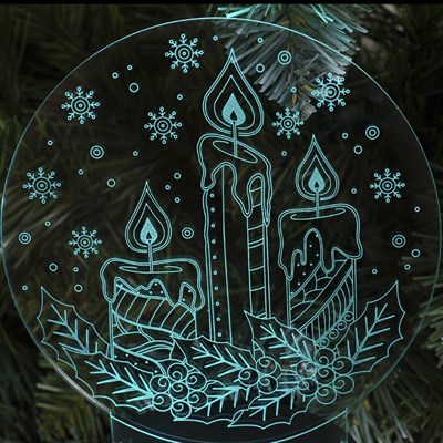 Подставка световая "Свечи", 10 LED, USB, 3*AА (не в компл), RGB - фото 2030985 Подставка световая "Свечи", 10 LED, USB, 3*AА (не в компл), RGB - фото 2030985