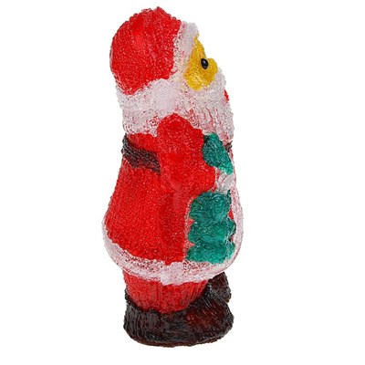 Фигура акрил. "Дед мороз с елкой" 16х13х29 см, контроллер с димером, 30 LED, 220V - фото 2031024