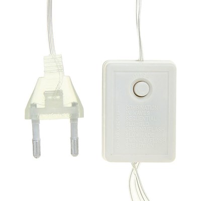 Фигура "Снежинка" d=25 см, пластик, 30 LED, 220V, контрол. 8р. СИНИЙ - фото 2031060