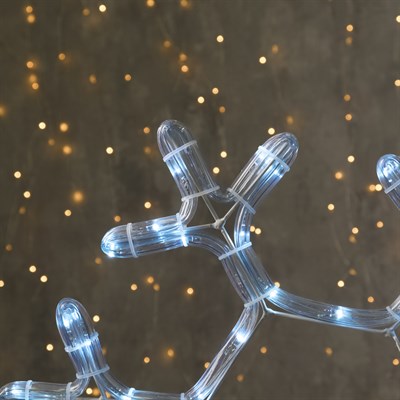 Фигура дюралайт "Снежинка" 39х39 см,72/12 LED, БЕЛЫЙ-СИНИЙ - фото 2031062