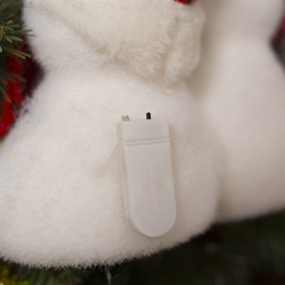 Фигура световая "Снеговички", 19 LED, 22х12х22 см, фиксинг, от батар. (не в компл) - фото 2031168