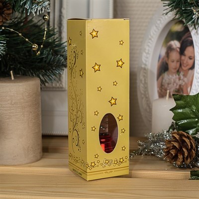 Фигура световая "Свеча на ветру красная", 17х5х5 см, от бат. 3хLR44, RGB - фото 2031202