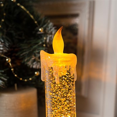 Фигура световая "Свеча красная", 20х7х7 см, от бат. 2*ААА (не в компл.), Т/БЕЛЫЙ - фото 2031205