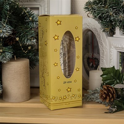 Фигура световая "Свеча елочка", 20х7х7 см, от бат. 2*ААА (не в компл.) Т/БЕЛЫЙ - фото 2031217