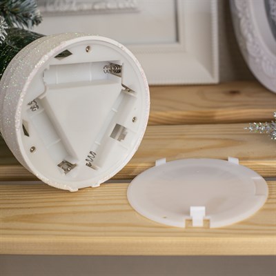 Фигура световая свеча "Елочка", 27х10х10 см, от бат. 2*ААА (не в компл.), Т/БЕЛЫЙ - фото 2031261