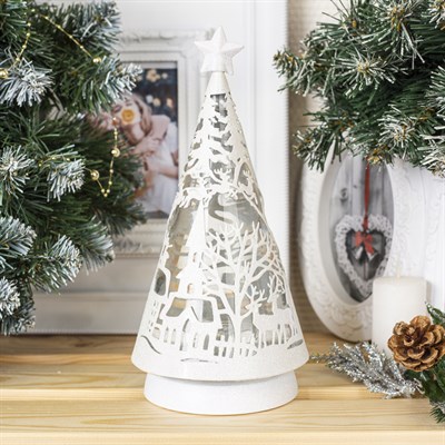 Фигура световая "Олени в лесу ", 31х13х13 см, 3*ААА (не в компл.), 2 режима Т-БЕЛЫЙ и RGB - фото 2031273