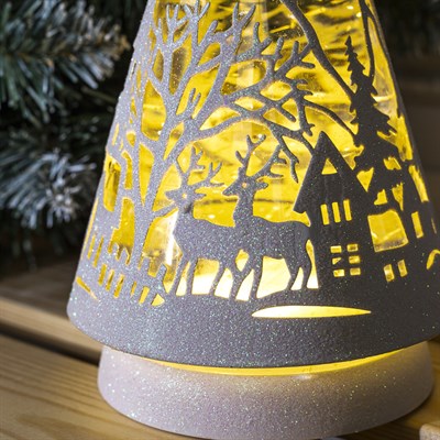 Фигура световая "Олени в лесу ", 31х13х13 см, 3*ААА (не в компл.), 2 режима Т-БЕЛЫЙ и RGB - фото 2031274