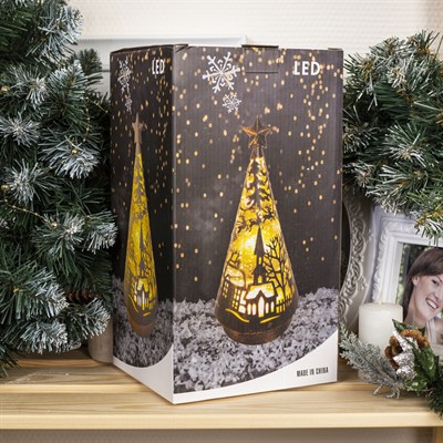 Фигура световая "Олени в лесу ", 31х13х13 см, 3*ААА (не в компл.), 2 режима Т-БЕЛЫЙ и RGB - фото 2031275