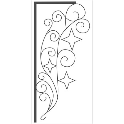 Светодиодная консоль "ЗВЕЗДЫ с ВЕНЗЕЛЯМИ", 1 х 0.5 м, led-шнур 16 м, 50 Вт, металл. каркас - фото 2031300