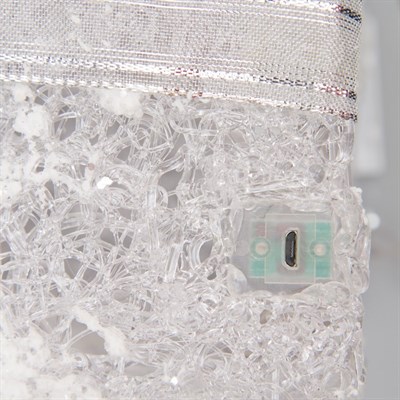 Фигура акрил. "Подарки" Кубы сер. лента15х20х25 см,(3хАА не в компл.) USB, 60 LED, МУЛЬТИ - фото 2031316