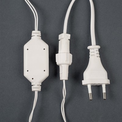 Фигура акрил. "Венок с шишками белый" d=47 см,20 ламп,220V, ТЕПЛ. БЕЛ - фото 2031344