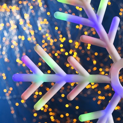 Фигура "Снежинка" d=57 см, пластик, 88 LED, 220V, МУЛЬТИ - фото 2031364