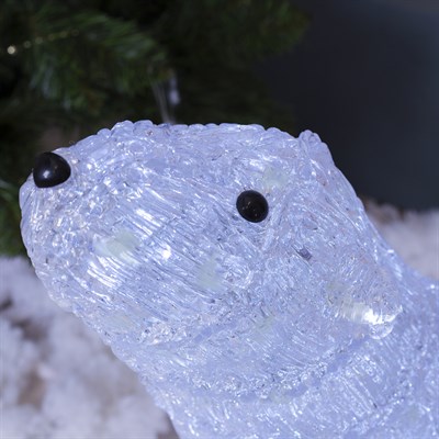 Фигура акрил. "Медведь смотрит на звезды" 55х35х80 см, 150 LED, с конр. 8р.,220V - фото 2031387