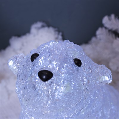 Фигура акрил. "Медведь смотрит на звезды" 55х35х80 см, 150 LED, с конр. 8р.,220V - фото 2031388