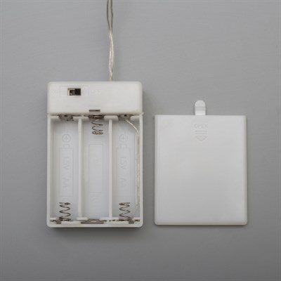 Фигура дерев "Олень шишки" 45х5х49 см (3xAA не в компл.) 8 LED, Т/БЕЛЫЙ - фото 2031446