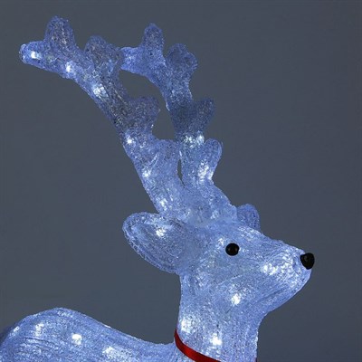 Фигура акрил. "Олень" 40х20х60 см, контр. с димером, 72 LED, 220V - фото 2031498