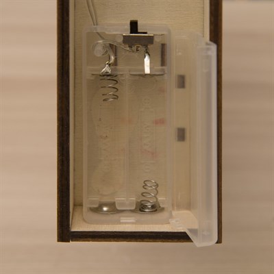 Фигура дерев "Елочка объемная" 30х6х40 см (2xAA не в компл.) 10 LED, ТЕПЛО-БЕЛЫЙ - фото 2031525