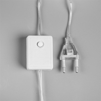 Фигура "Снежинка" d=30 см, пластик, 40 LED, 220V, контрол. 8р. СИНИЙ - фото 2031549