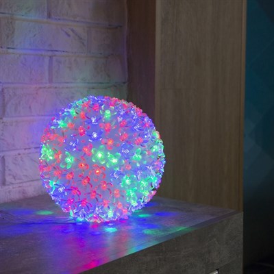 Фигура "Шар из цветов" 18х18 см, пластик, 200 LED, 240V RG/RB - фото 2031555