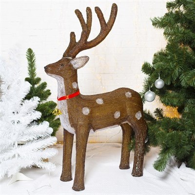 Фигура акрил. "Олень большой" 70х25х115 см, контр. низковольтный, 180 LED, 24V, цветной - фото 2031598