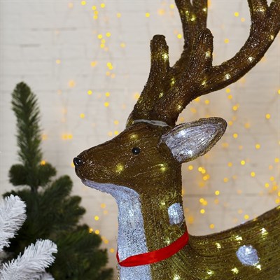 Фигура акрил. "Олень большой" 70х25х115 см, контр. низковольтный, 180 LED, 24V, цветной - фото 2031599